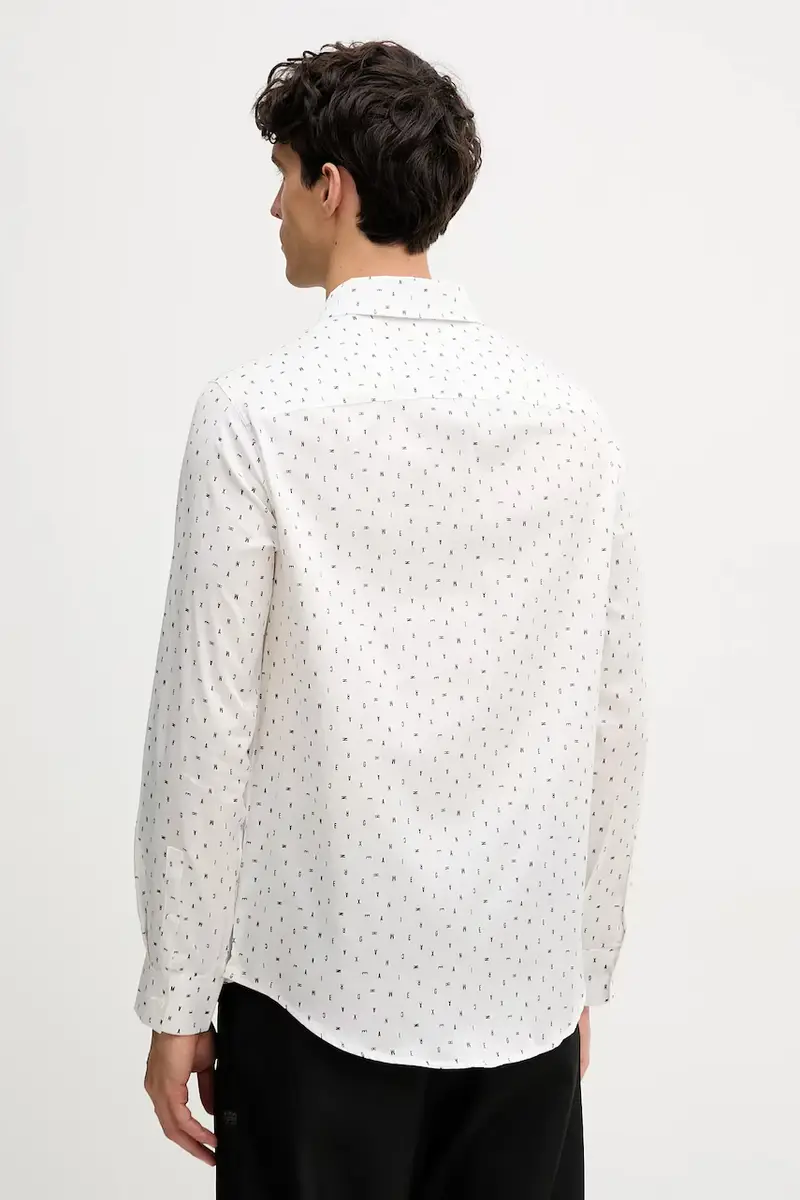 camicia in cotone uomo colore bianco XM001942 AF19194 miniatura 3