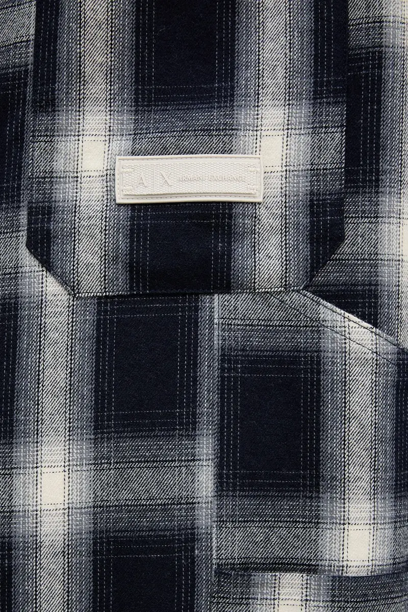 camicia in cotone uomo colore blu navy XM001149 AF16626 miniatura 5