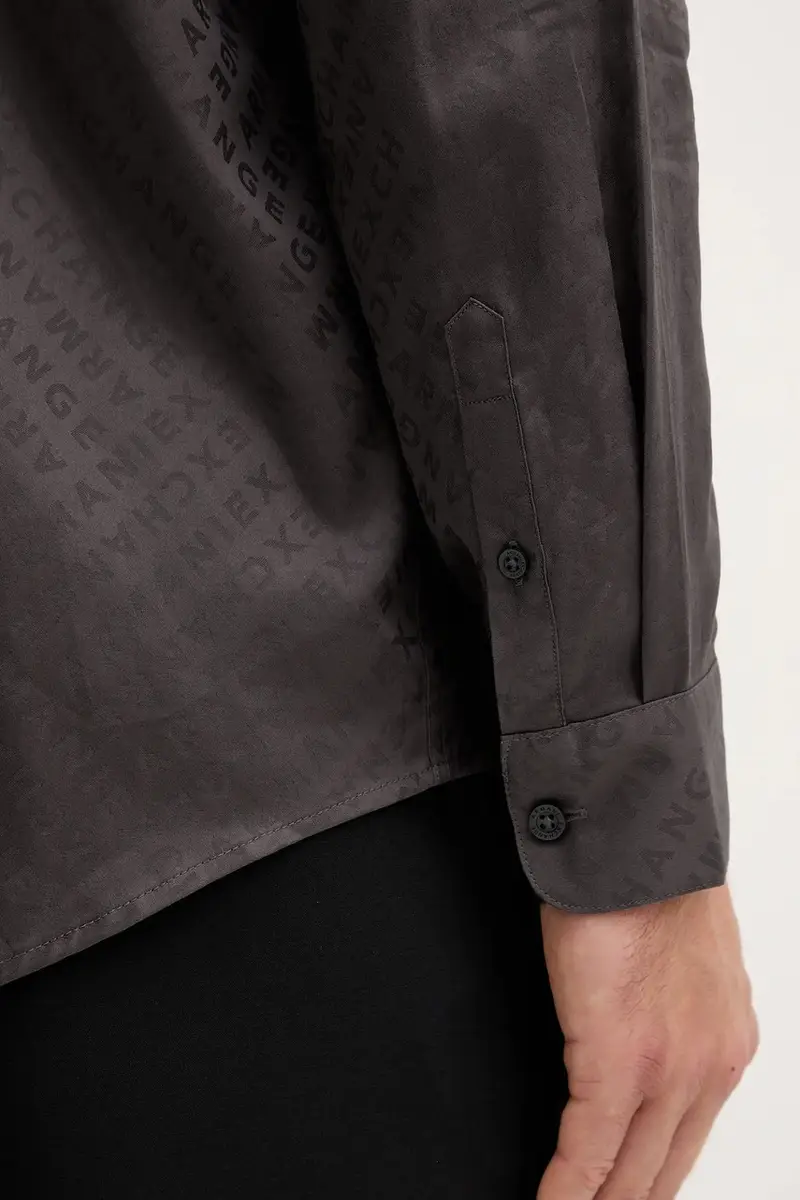 camicia in cotone uomo colore grigio XM001142 AF13131 miniatura 5