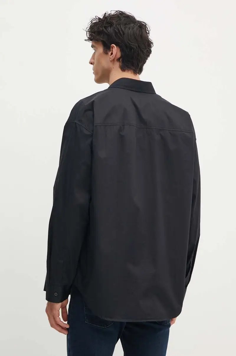 camicia in cotone uomo colore nero 6DZCL7 ZN3CZ miniatura 4