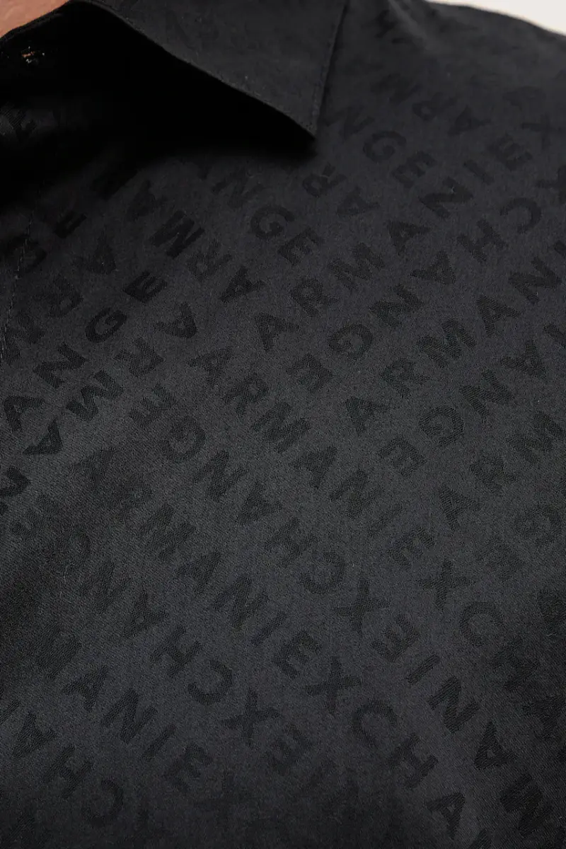 camicia in cotone uomo colore nero XM001142 AF13131 miniatura 5