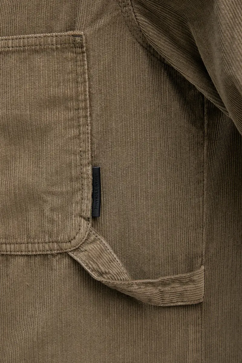 camicia in velluto a coste uomo colore verde XM001588 AF18825 miniatura 5