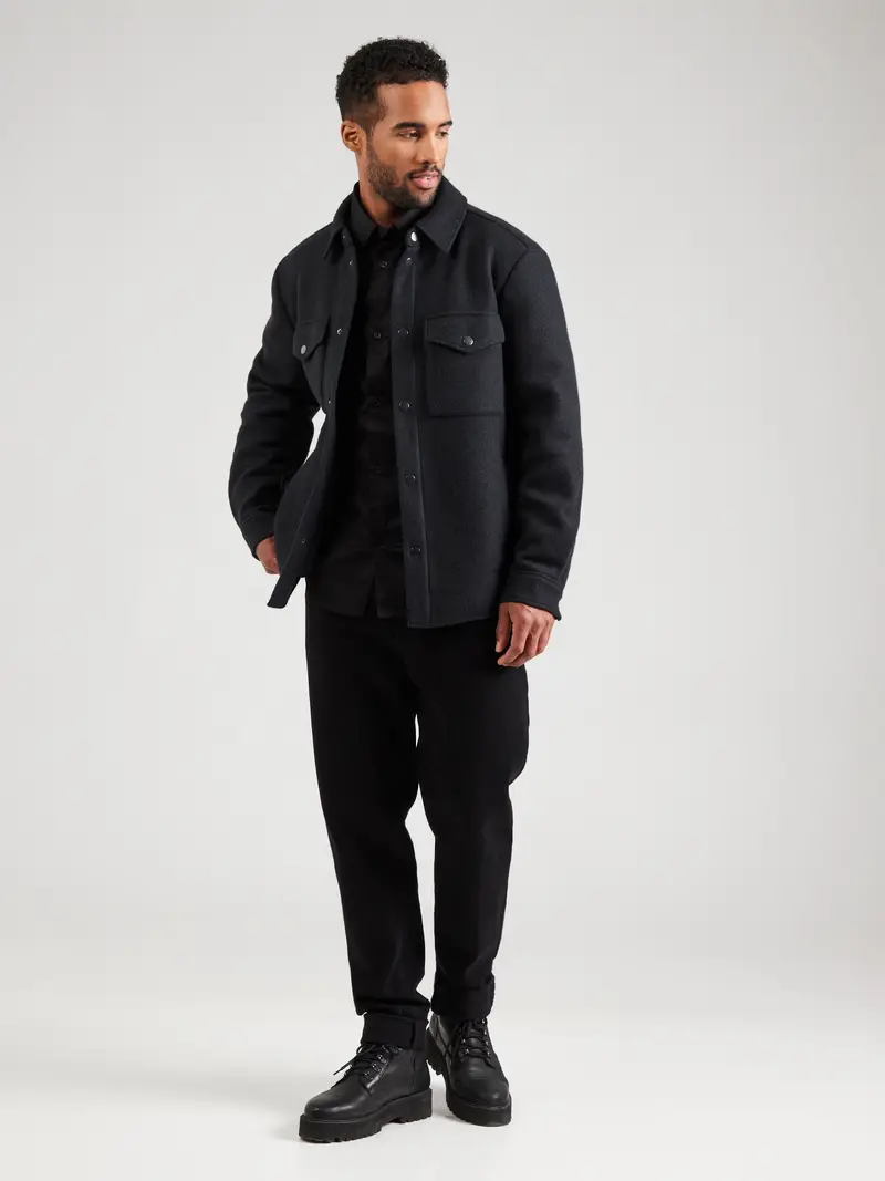 ARMANI EXCHANGE Camicia  nero / bianco miniatura 3