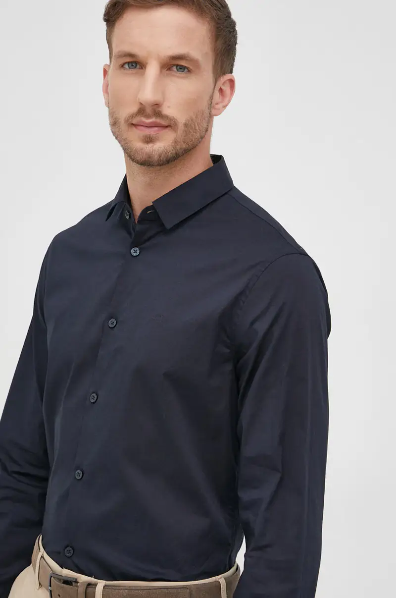 camicia uomo Blu navy