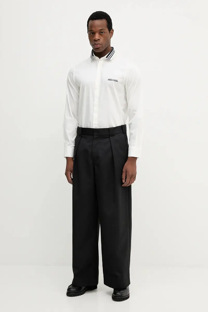 camicia uomo colore beige XM000958 AF10192 miniatura 4