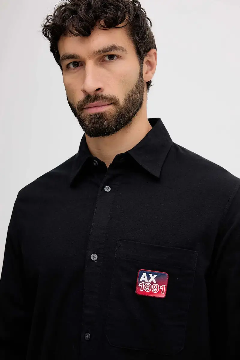 camicia uomo colore blu navy XM001505 AF18792 miniatura 4