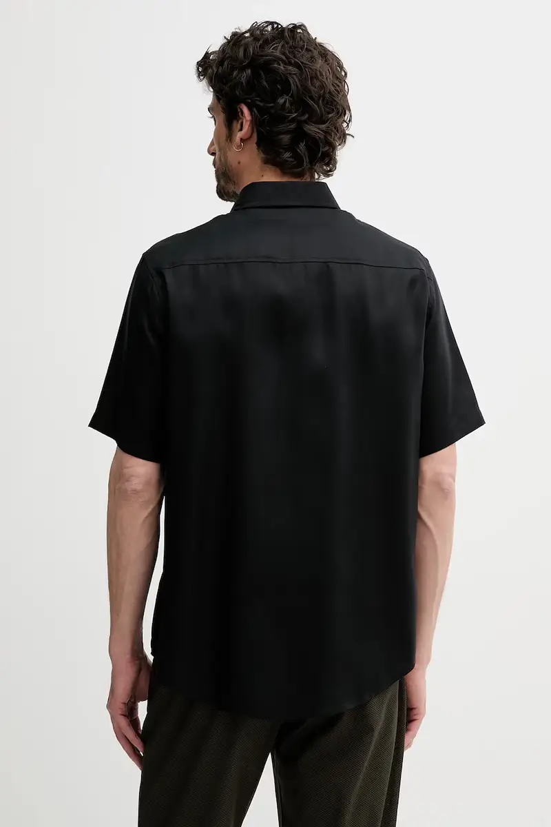 camicia uomo colore nero XM000451 AF13172 miniatura 3