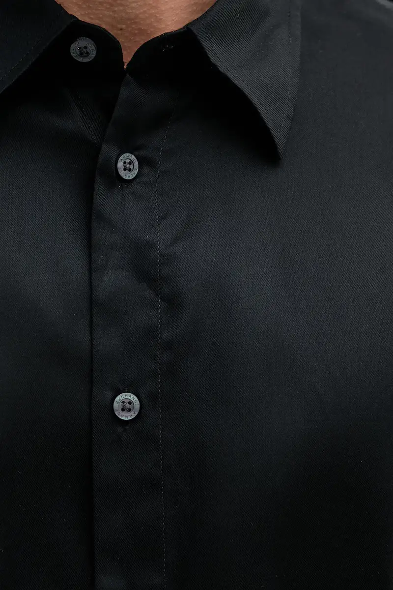 camicia uomo colore nero XM000451 AF13172 miniatura 5