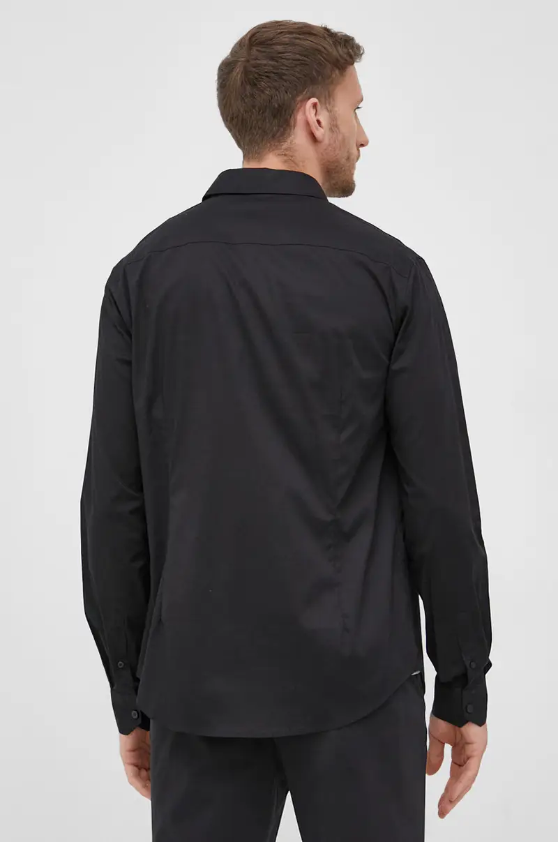 camicia uomo Nero miniatura 4
