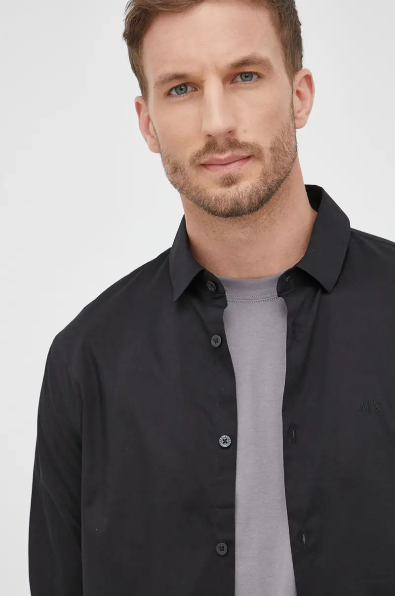 camicia uomo Nero miniatura 5