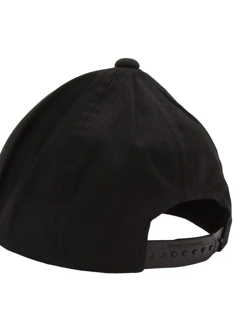 Cappello da baseball nero / bianco miniatura 3