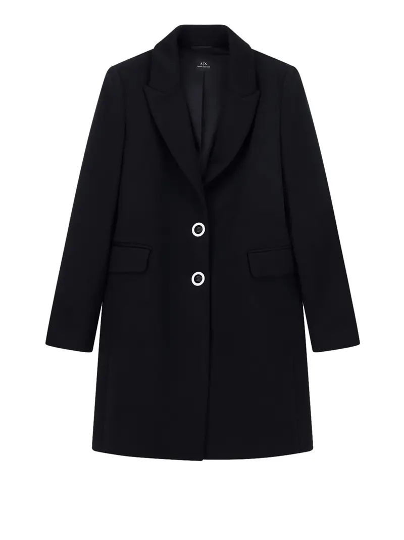 cappotto armani exchange da donna - nero