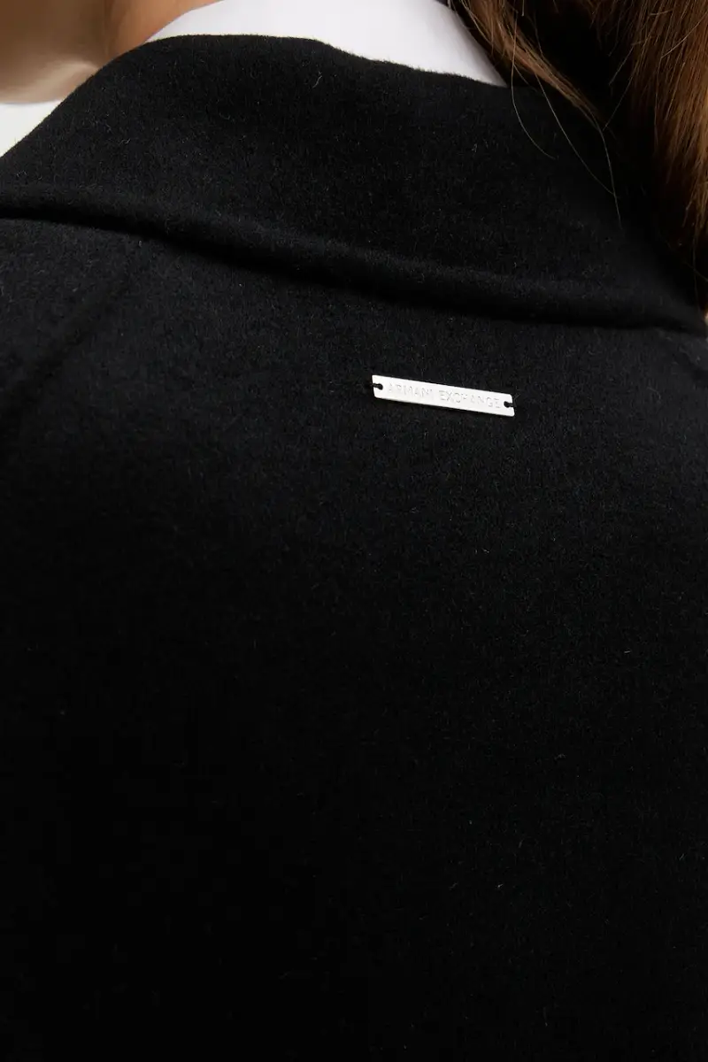 cappotto con lana colore nero XW001234 AF16216 miniatura 5