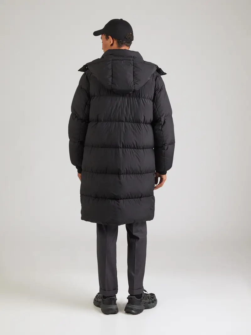 ARMANI EXCHANGE Cappotto invernale nero / bianco miniatura 2