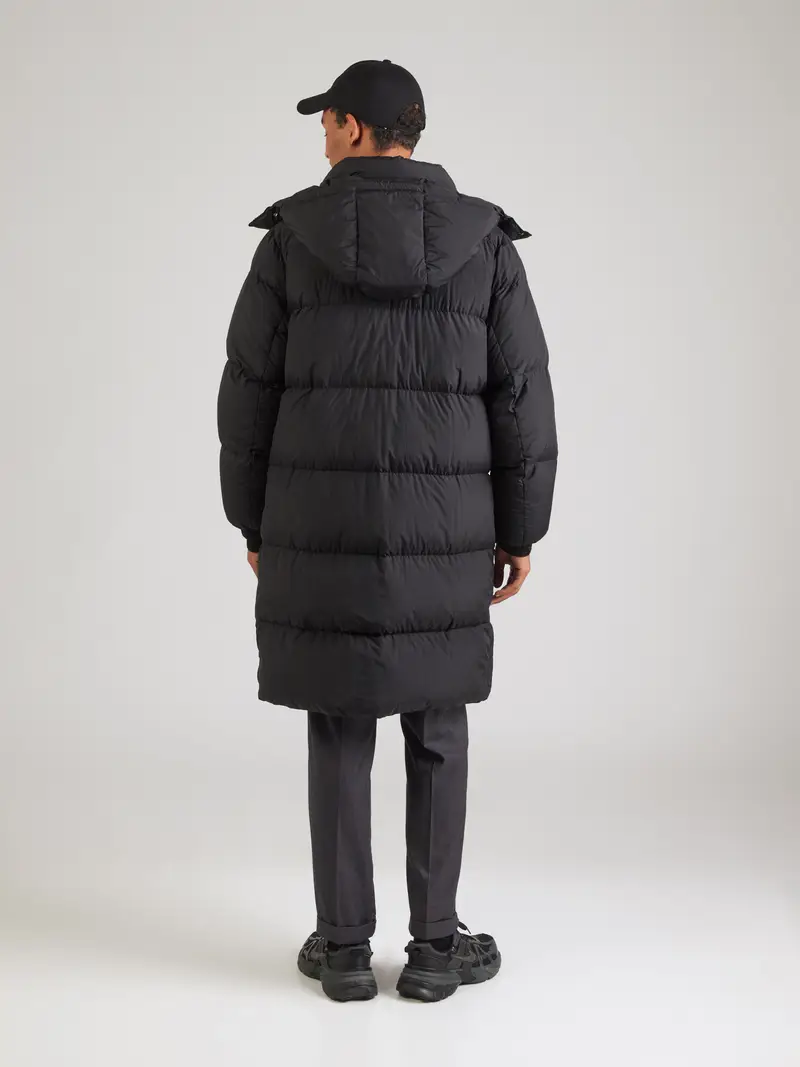 Cappotto invernale Piumino nero / bianco miniatura 3