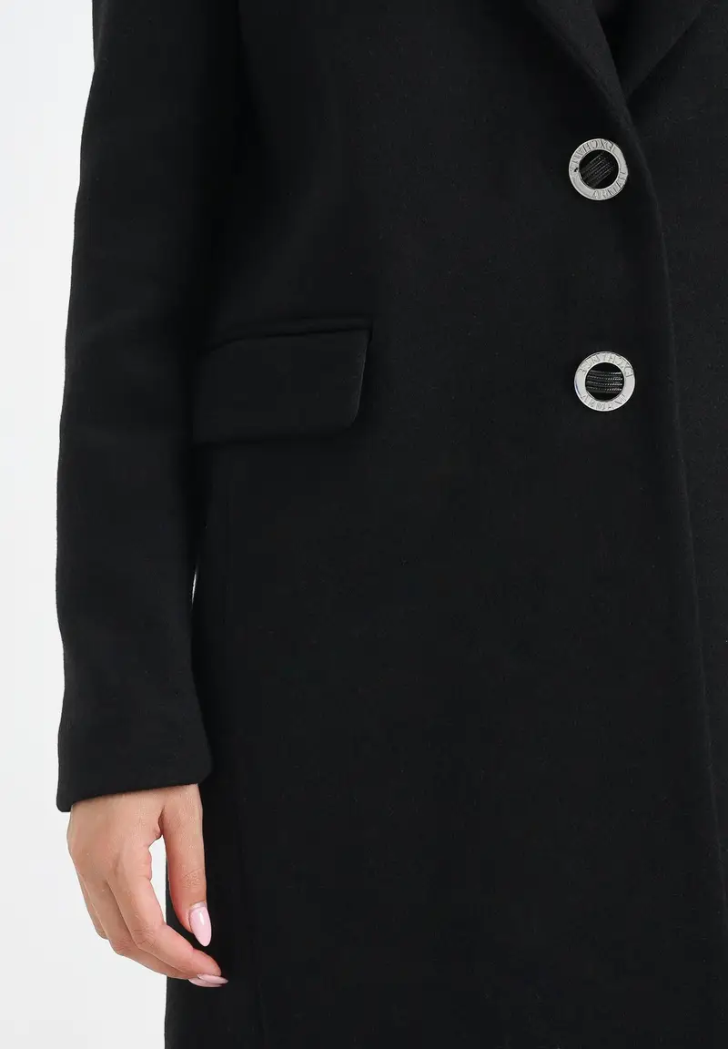 ARMANI EXCHANGE Cappotto nero da donna miniatura 2
