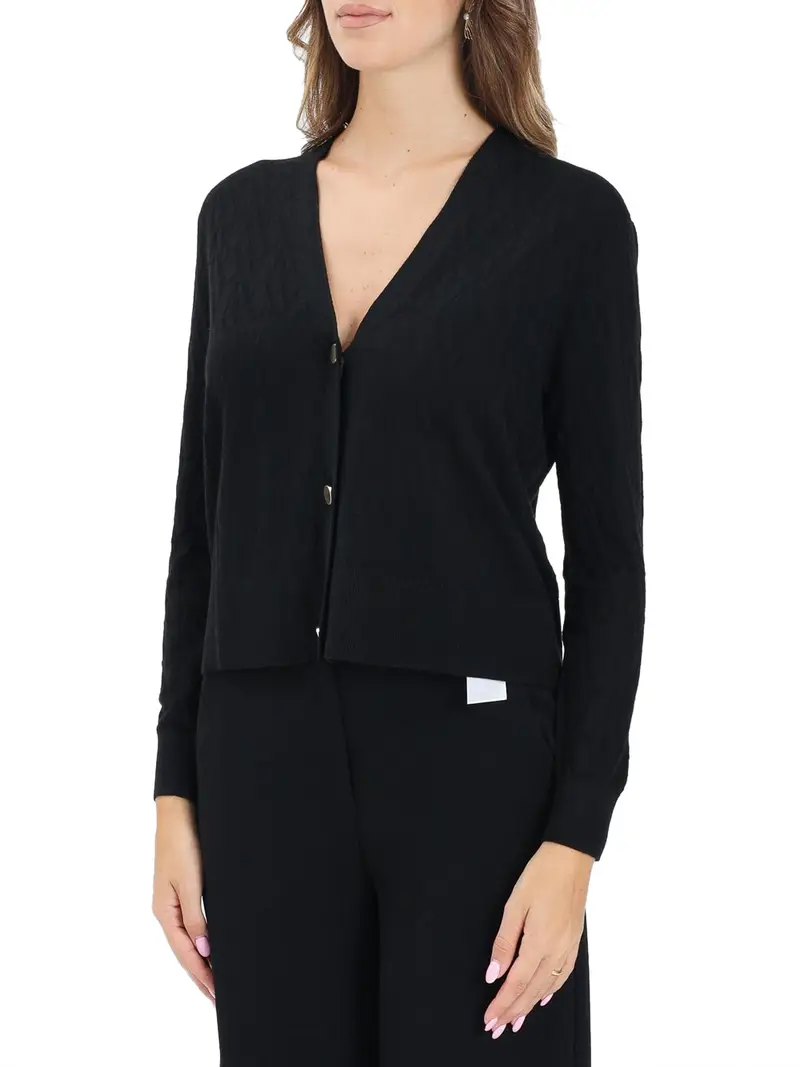 Armani Exchange Cardigan Donna Nero 3389619