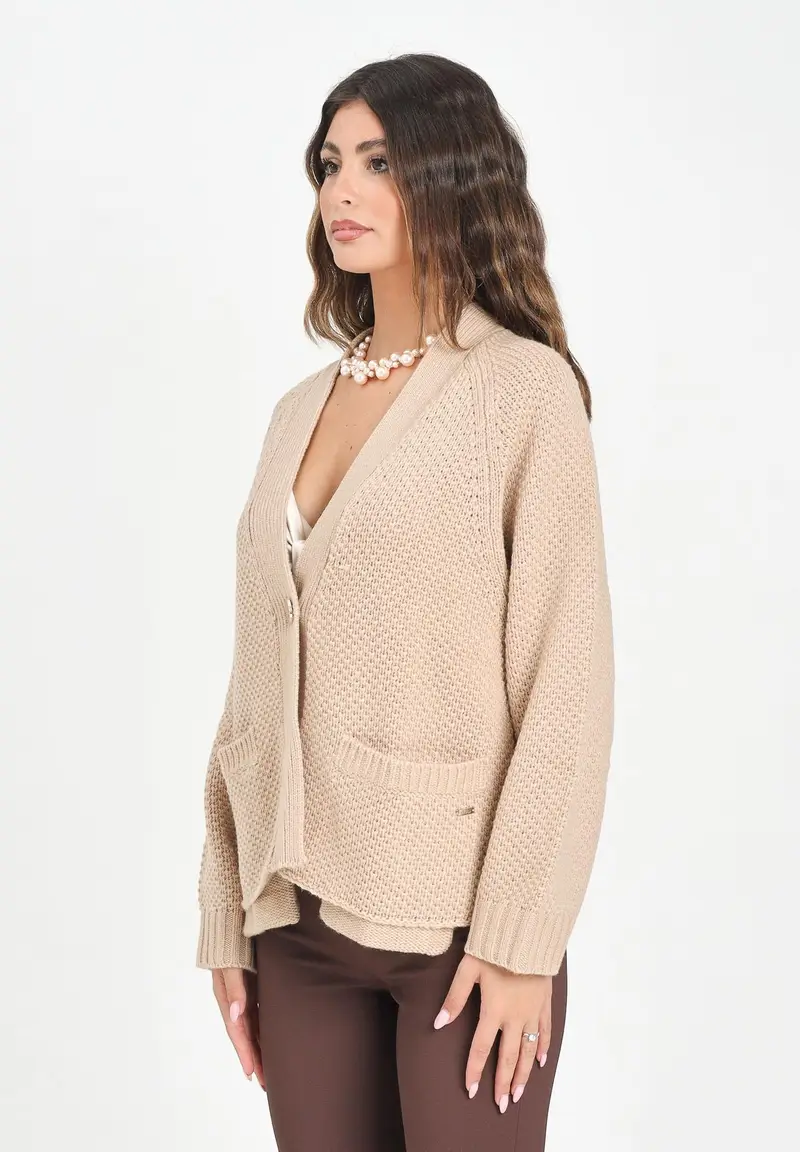Armani Exchange Cardigan Donna Beige 1284868