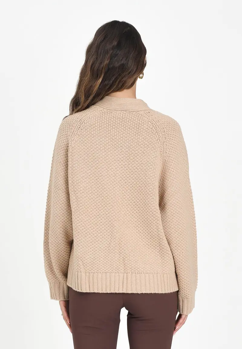 Armani Exchange Cardigan Donna Beige 1284868 miniatura 3