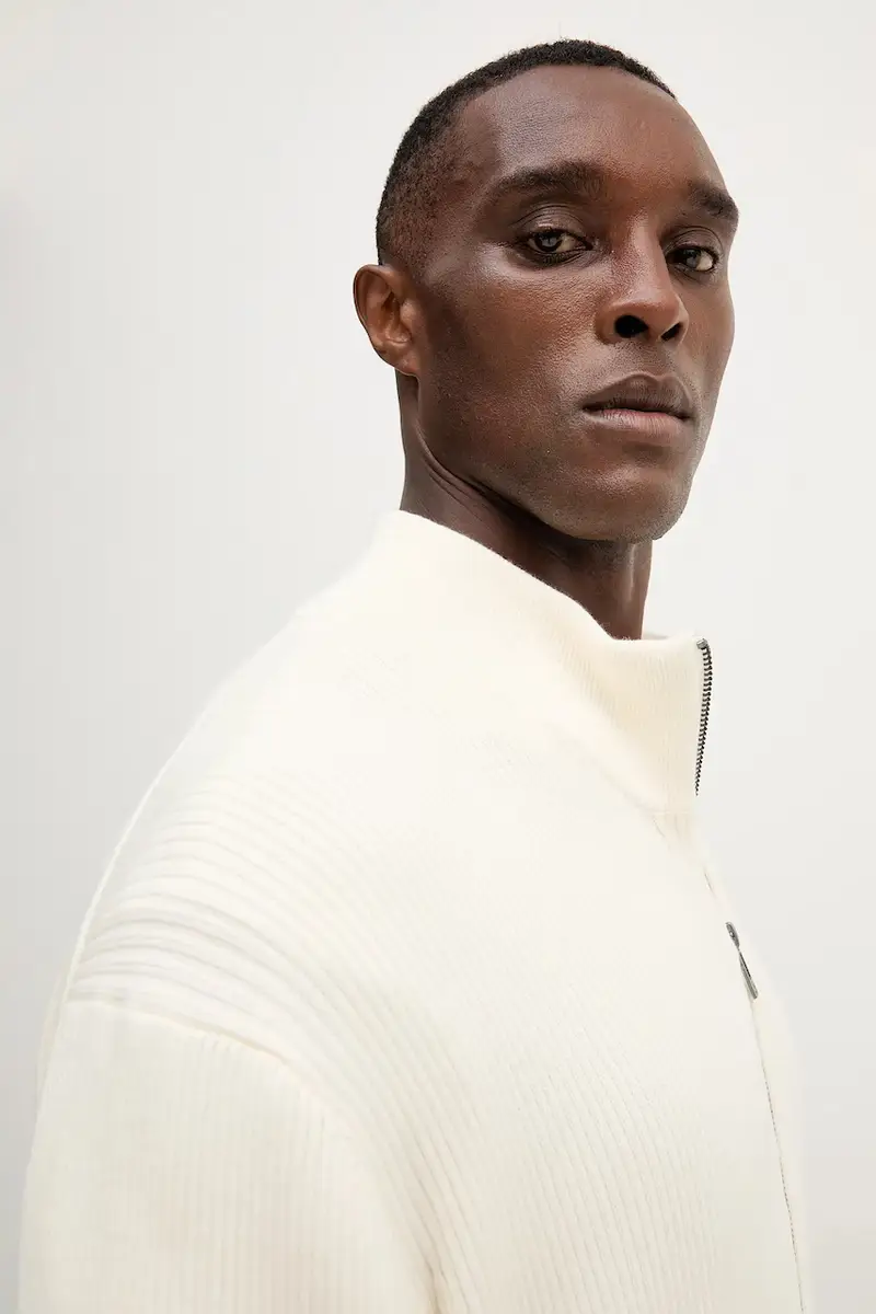 Armani Exchange Cardigan Beige 4119103 miniatura 5