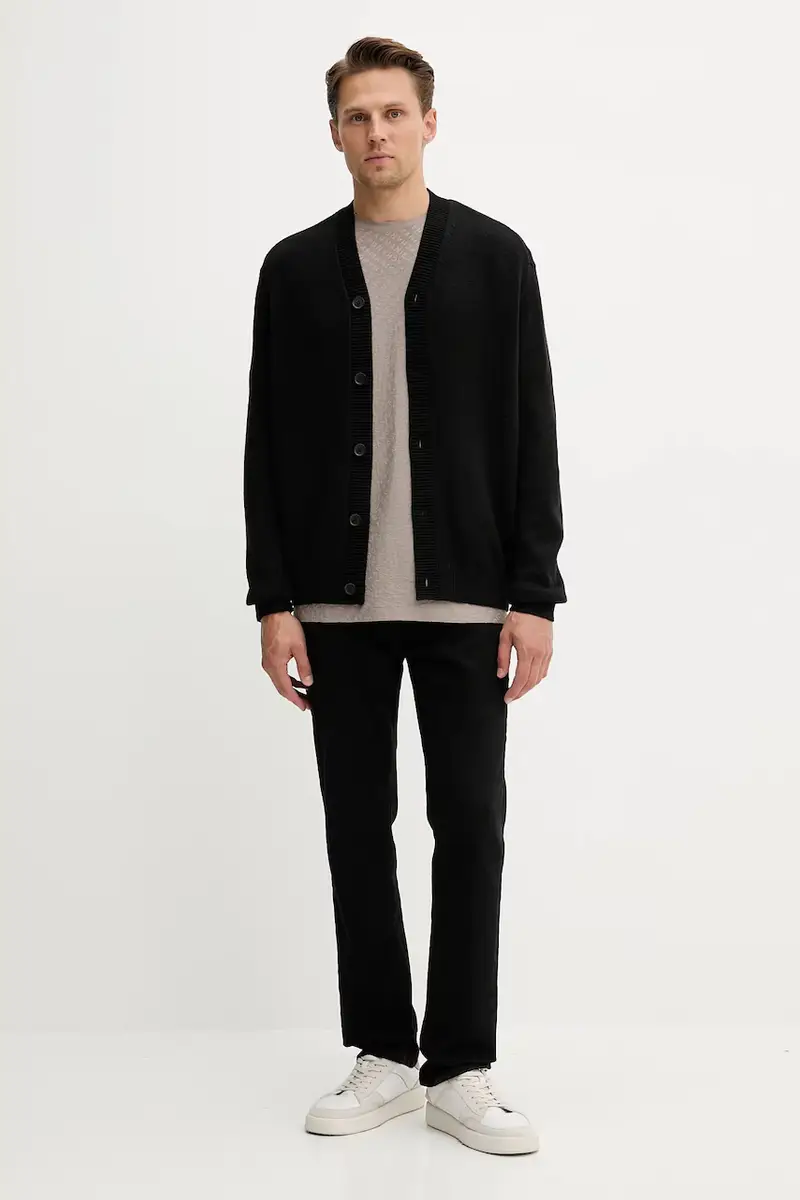 Armani Exchange Cardigan Uomo Nero 3641504 miniatura 2