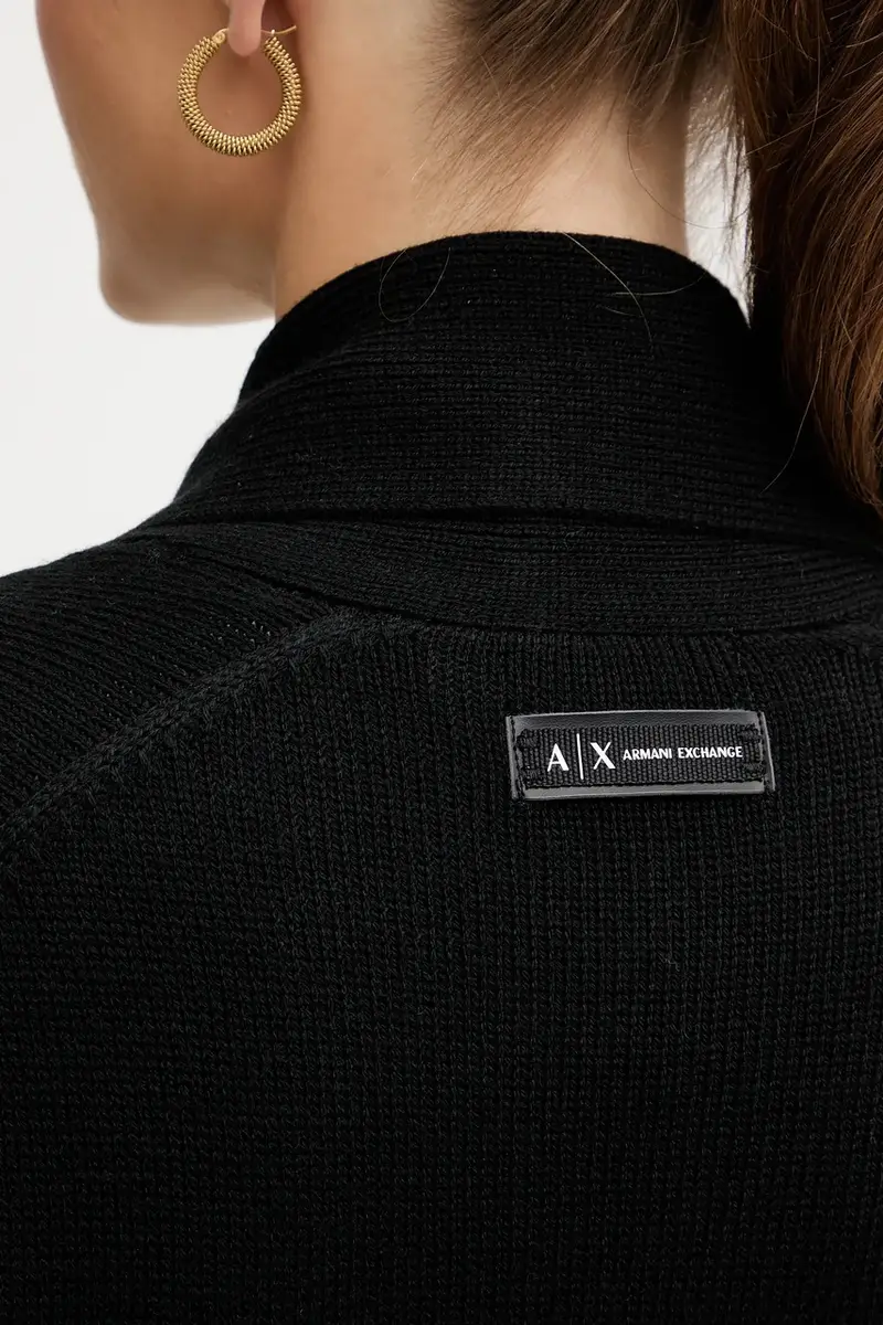 cardigan con lana colore nero XW000766 AF13774 miniatura 5