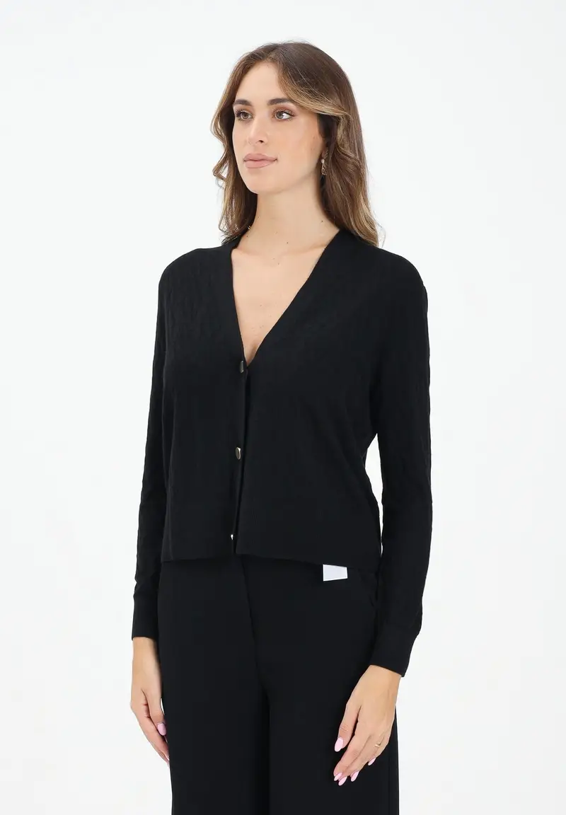 Armani Exchange Cardigan Donna Nero 2262479