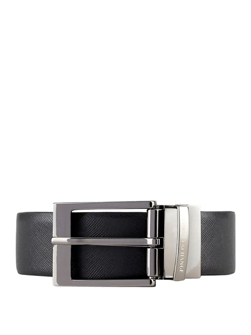 cintura armani exchange da uomo - nero