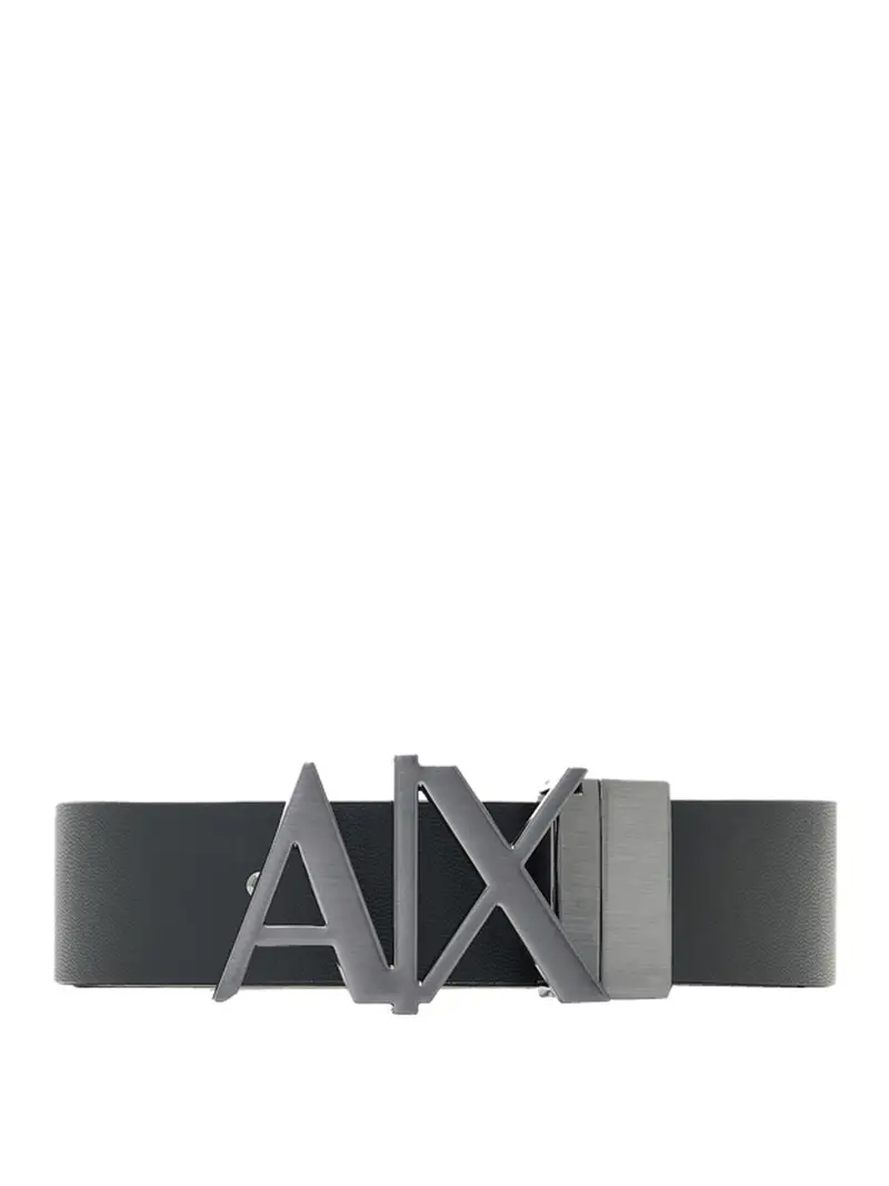 cintura armani exchange da uomo - nero