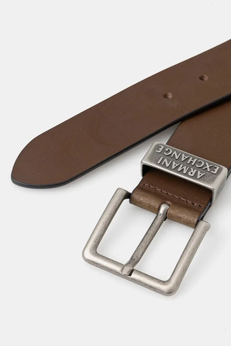 cintura in pelle uomo colore marrone 951186 CC528 miniatura 2