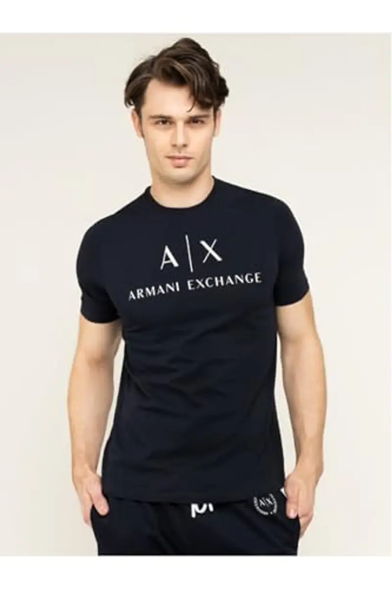 Armani Exchange T-shirt Uomo Blu 961881 miniatura 2