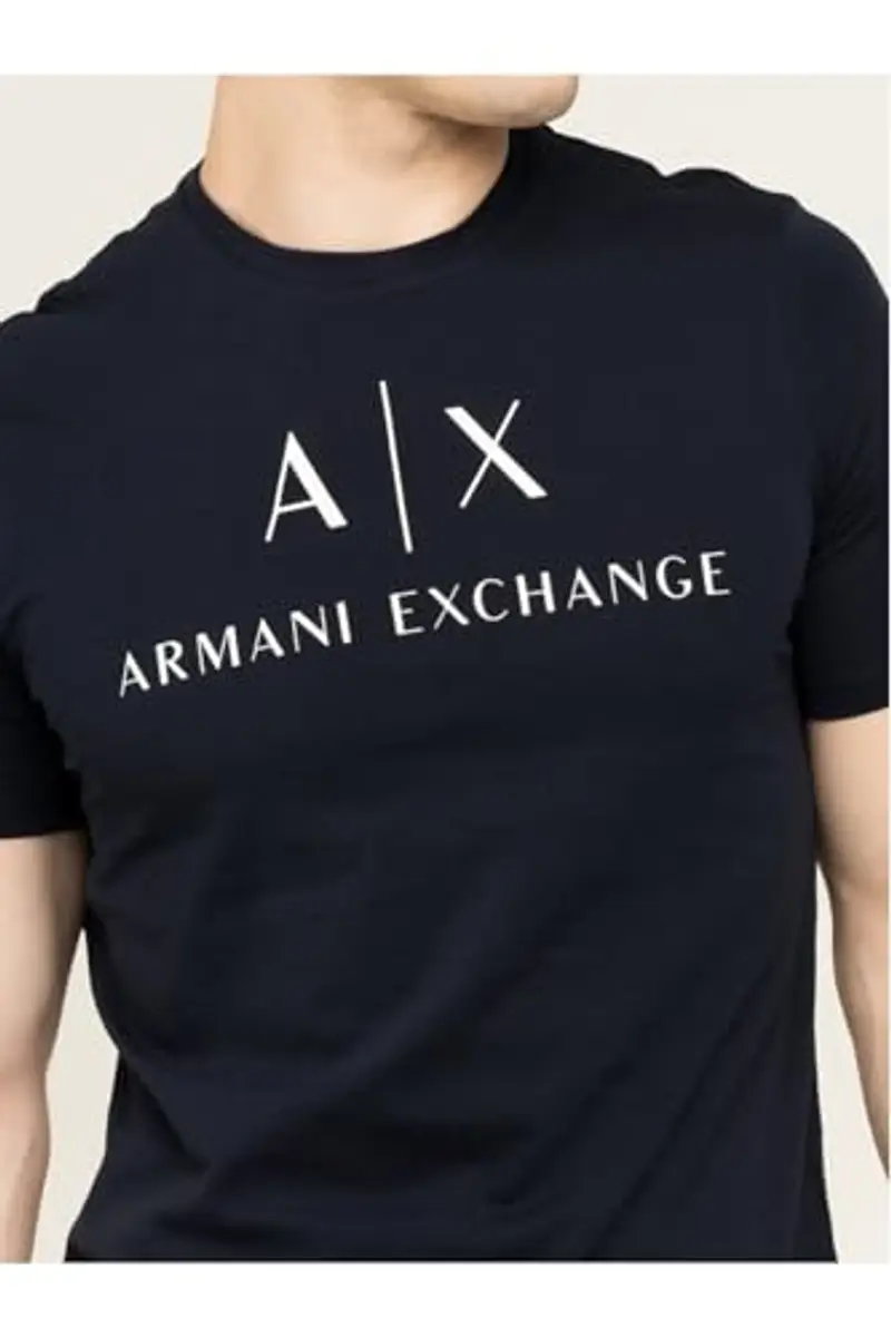 Armani Exchange T-shirt Uomo Blu 961881 miniatura 3