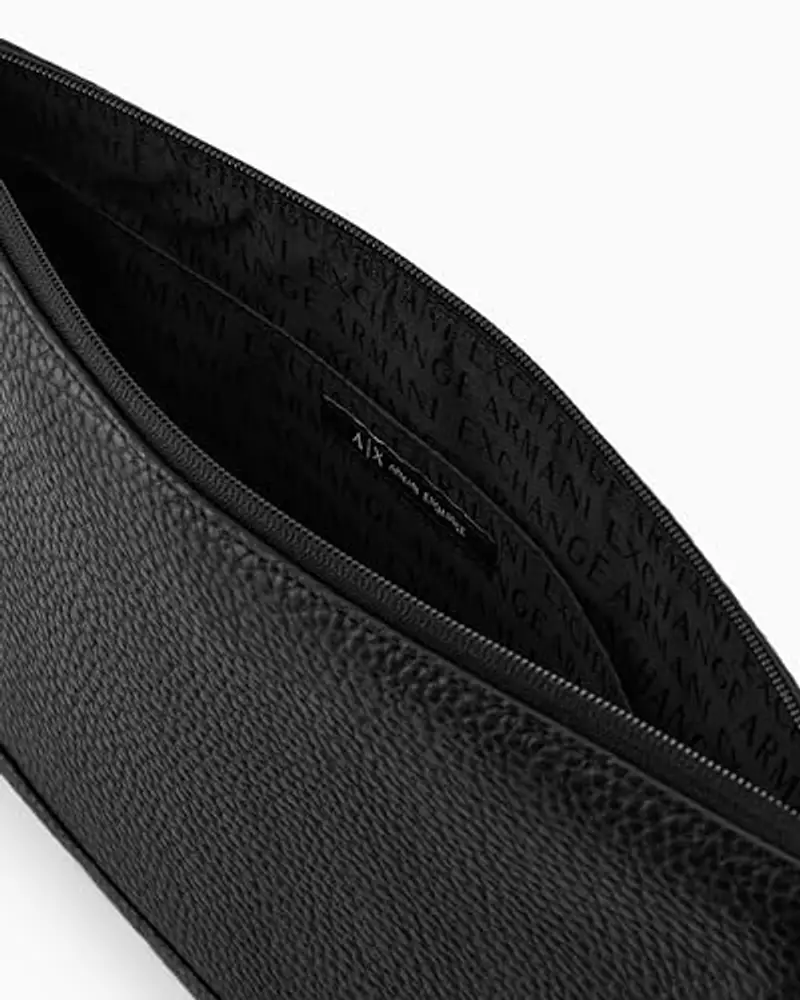 Armani Exchange Esssential, Capri SLG, Single Handle, Pouch Uomo, Nero, Taglia Unica miniatura 2