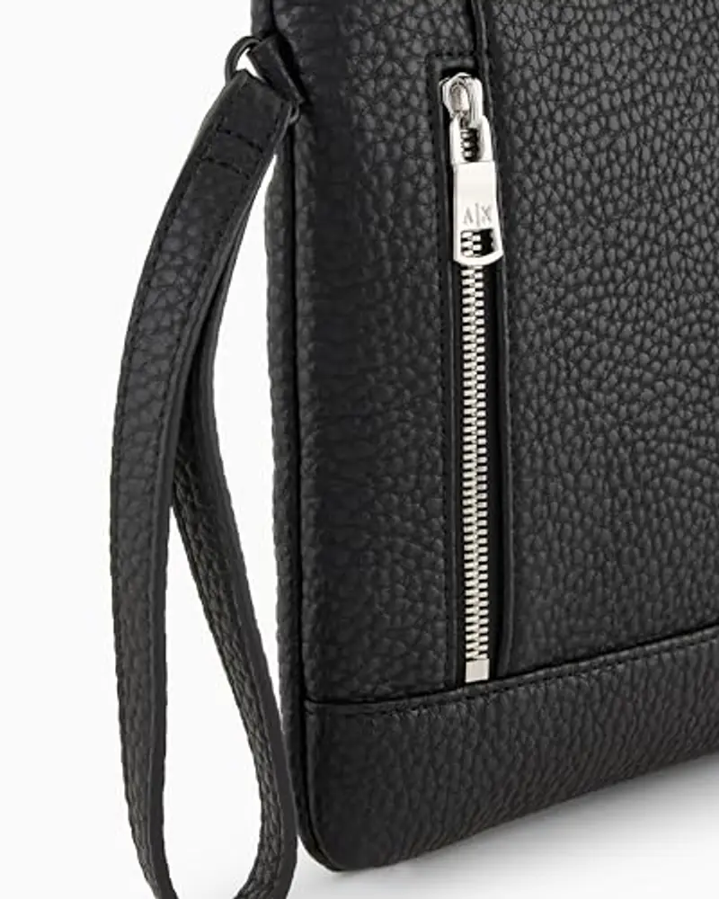 Armani Exchange Esssential, Capri SLG, Single Handle, Pouch Uomo, Nero, Taglia Unica miniatura 3