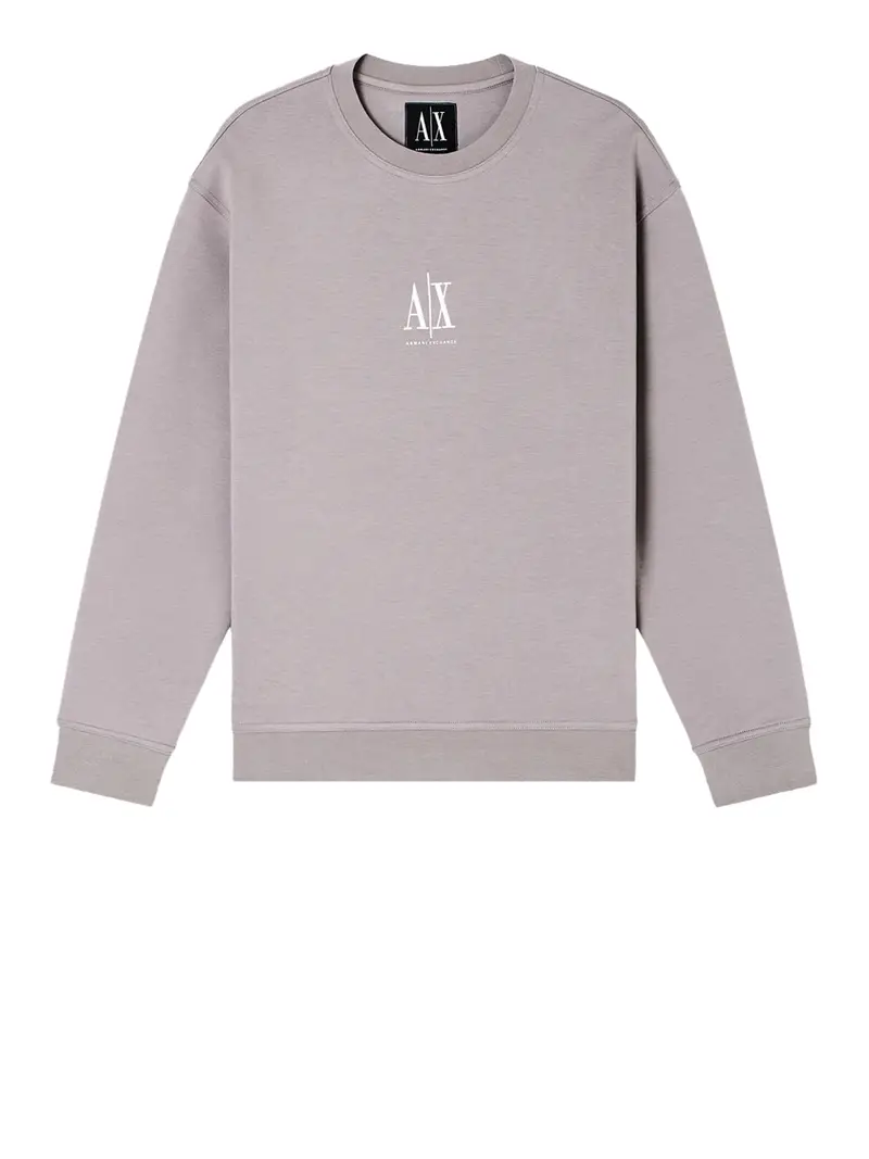 felpa armani exchange da uomo - beige