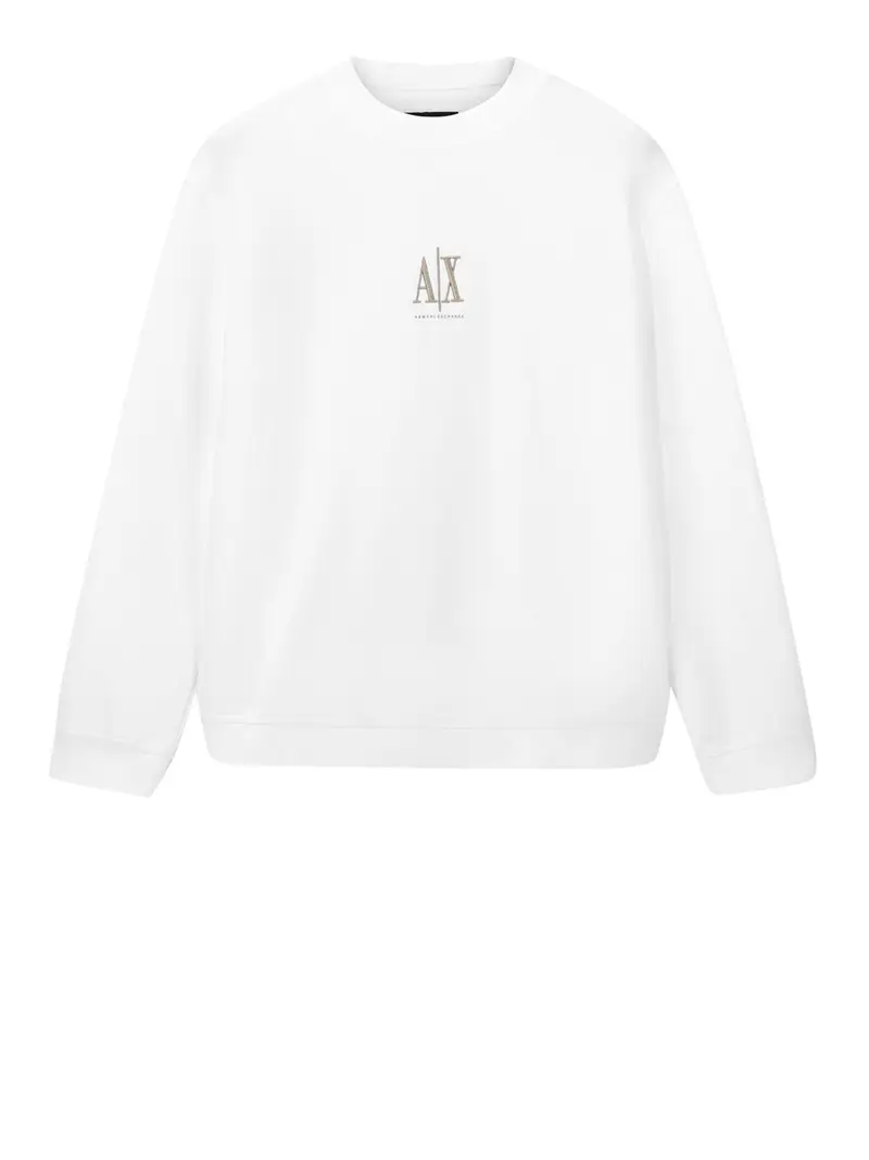 felpa armani exchange da uomo - bianco