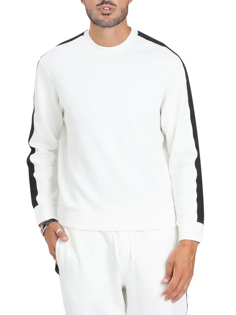 felpa armani exchange da uomo - bianco