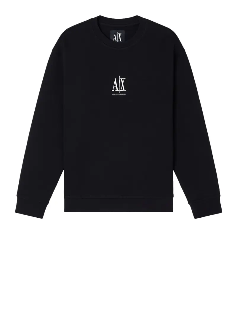 felpa armani exchange da uomo - nero