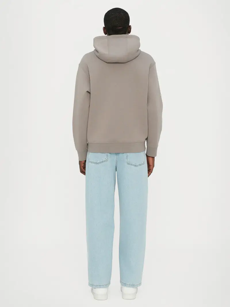 Felpa beige scuro / bianco miniatura 3