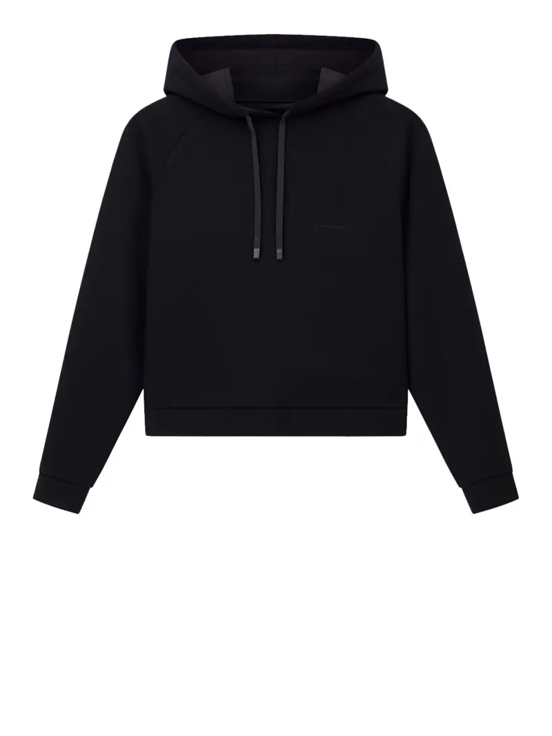 felpa cappuccio armani exchange da donna - nero