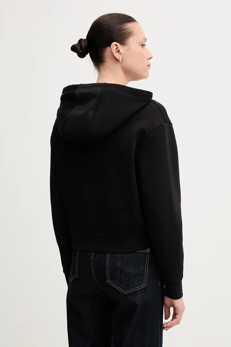 felpa colore nero con cappuccio XW000822 AF10818 miniatura 2