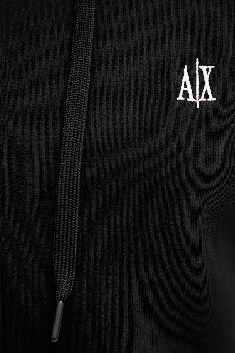 felpa colore nero con cappuccio XW000822 AF10818 miniatura 4