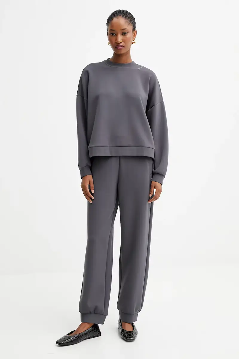 felpa donna colore grigio XW000740 AF16111 miniatura 2