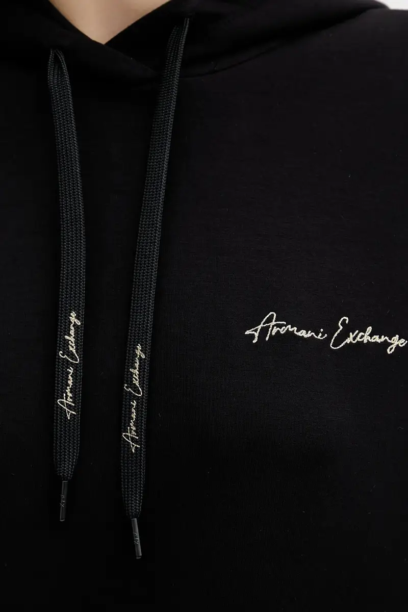 felpa donna colore nero con cappuccio XW000836 AF13397 miniatura 5