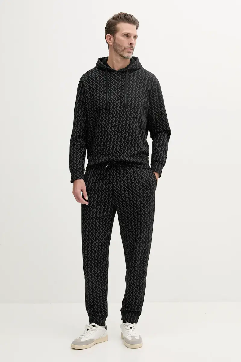 felpa in cotone Nero miniatura 2