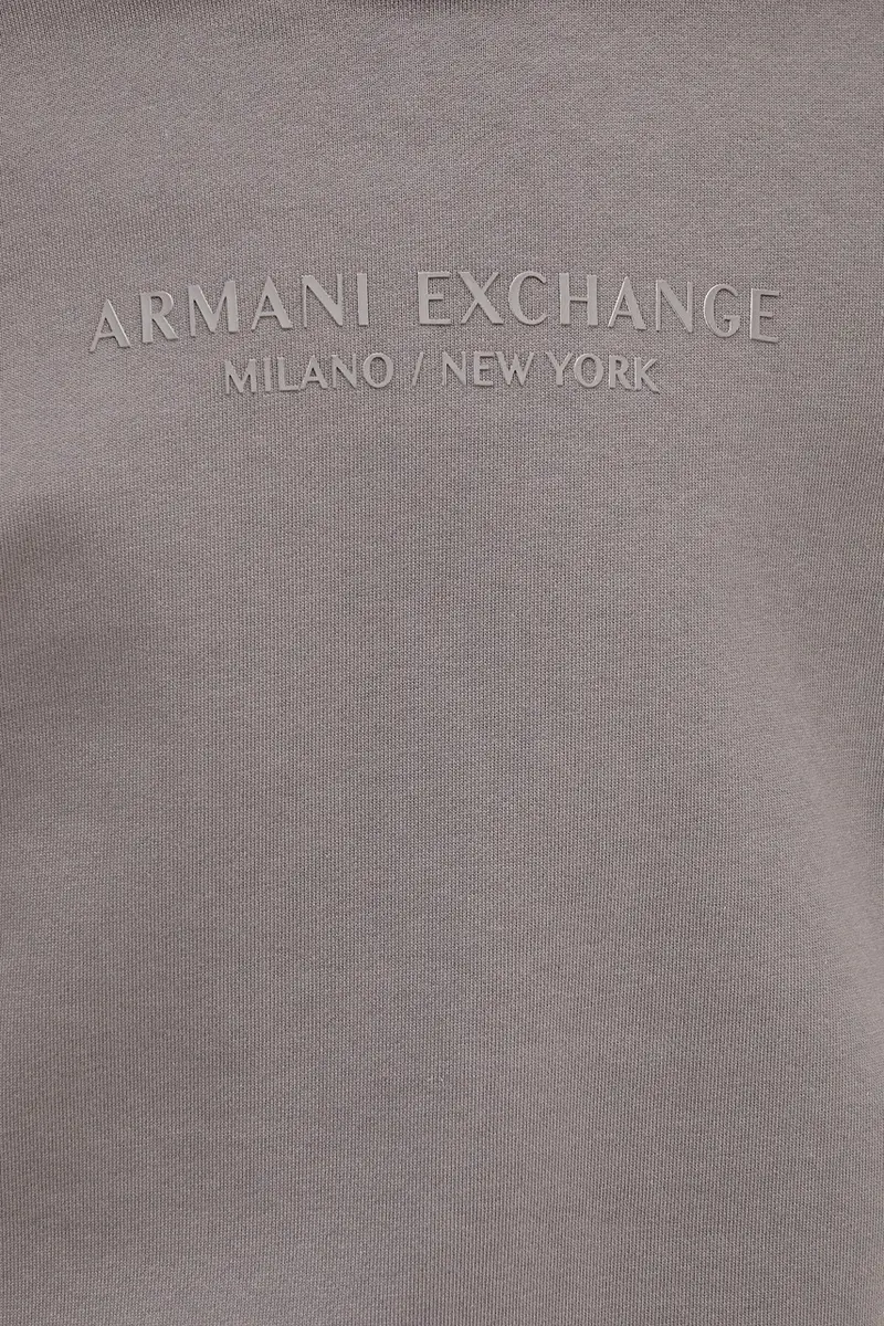 felpa in cotone uomo colore grigio con cappuccio XM001294 AF20934 miniatura 5