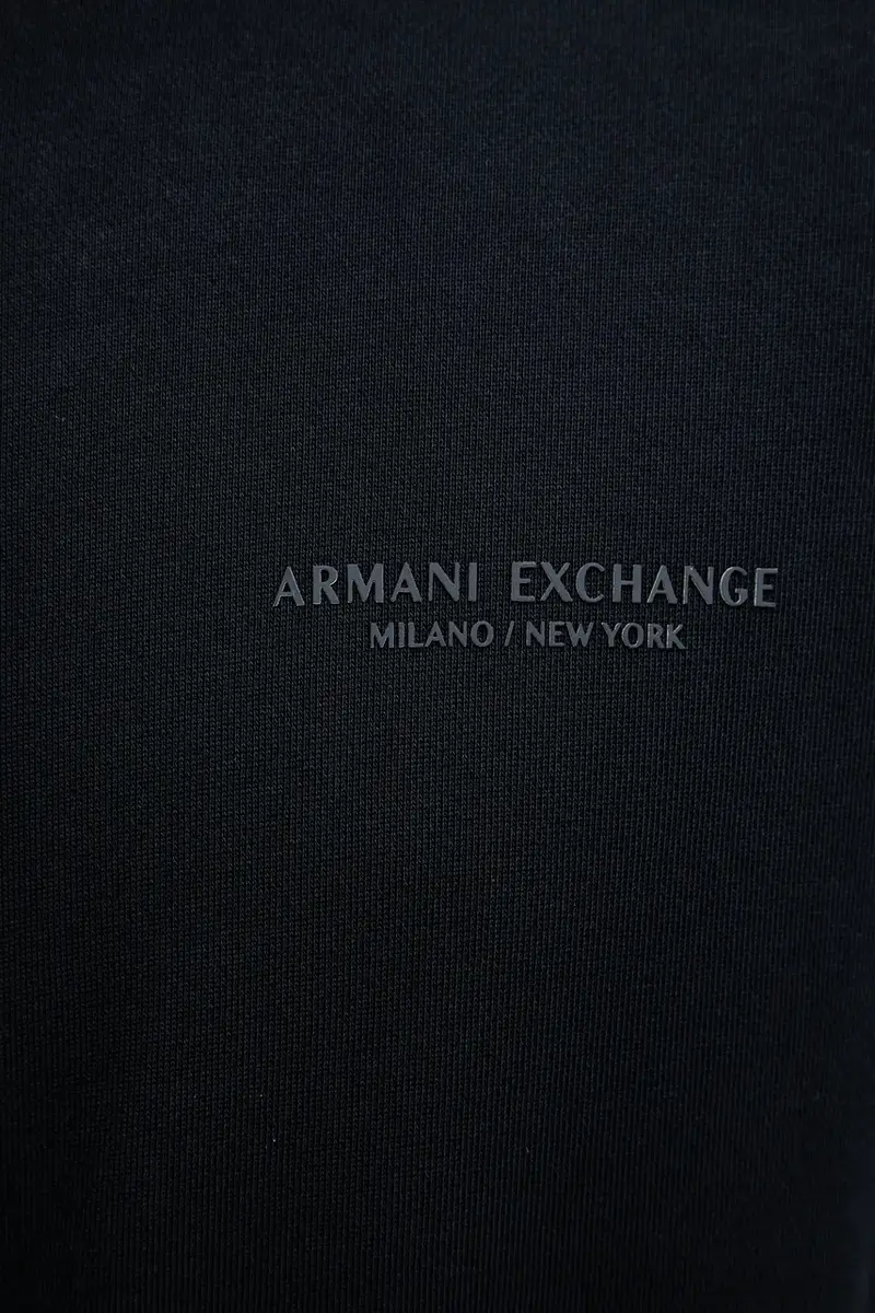 felpa in cotone uomo colore nero con cappuccio XM001293 AF20934 Blu navy miniatura 5