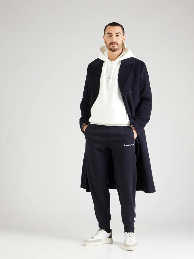 ARMANI EXCHANGE Felpa marrone / offwhite miniatura 3