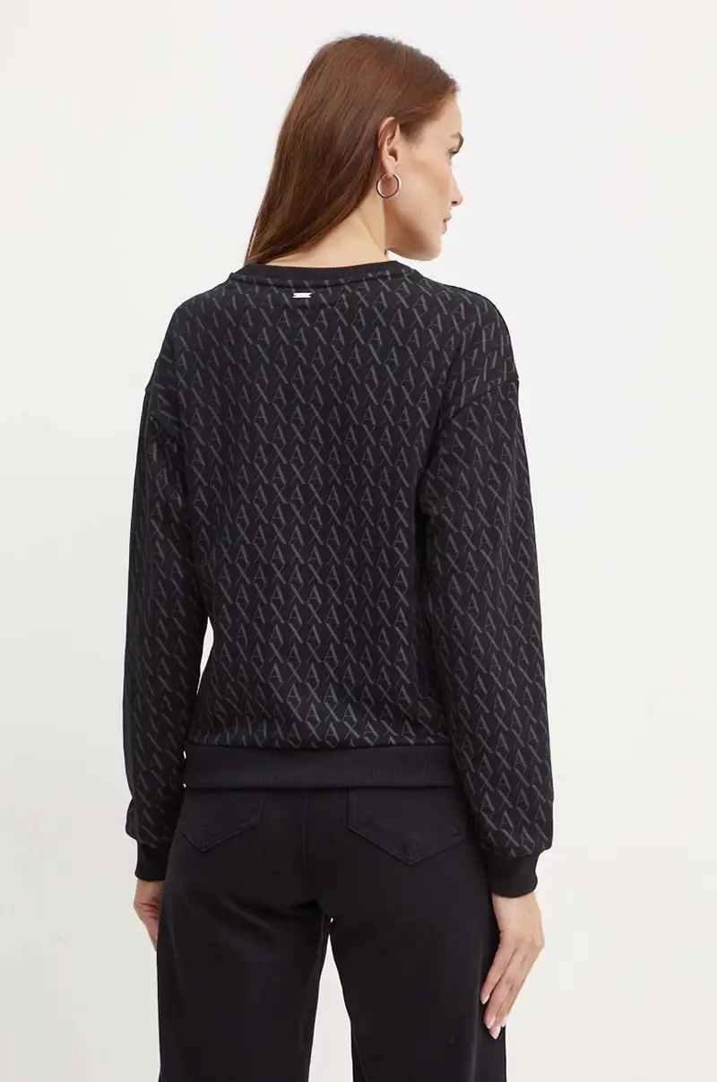 Armani Exchange Maglia donna nera miniatura 3