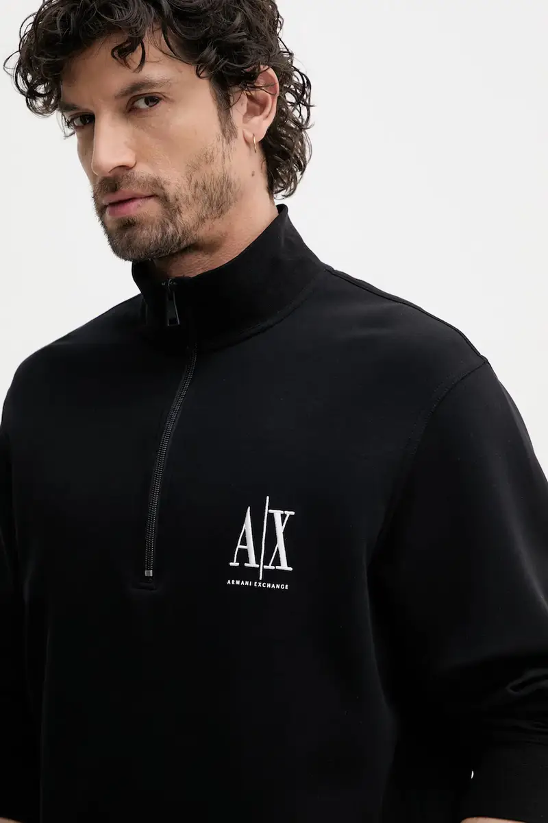 Armani Exchange Maglia nera miniatura 4
